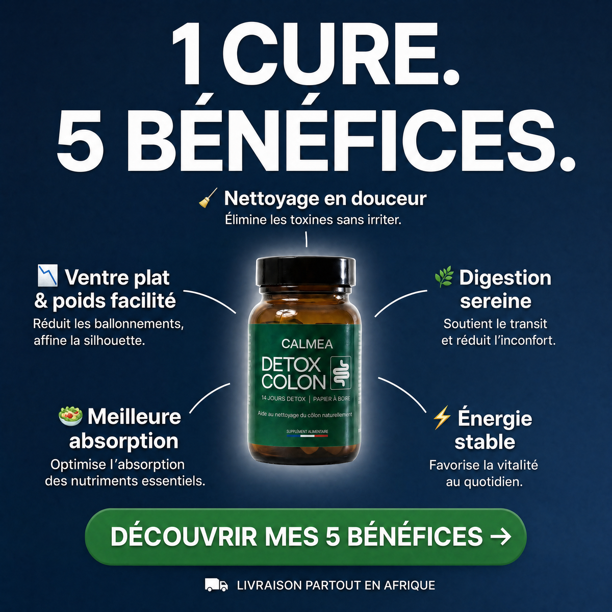 Detox Colon - Libérez votre côlon de ses toxines accumulées