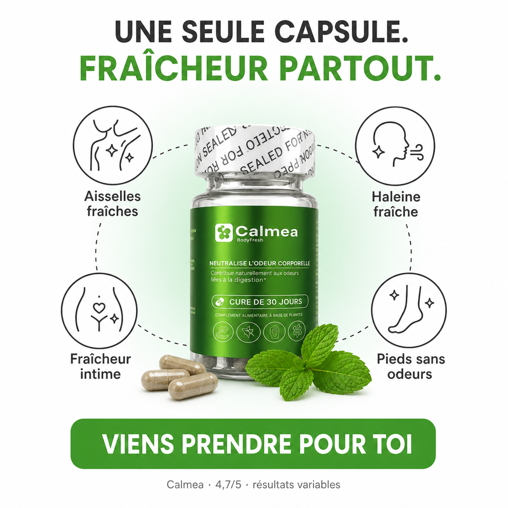 BodyFresh Vert - Les capsules de chlorophylle éliminent les odeurs corporelles